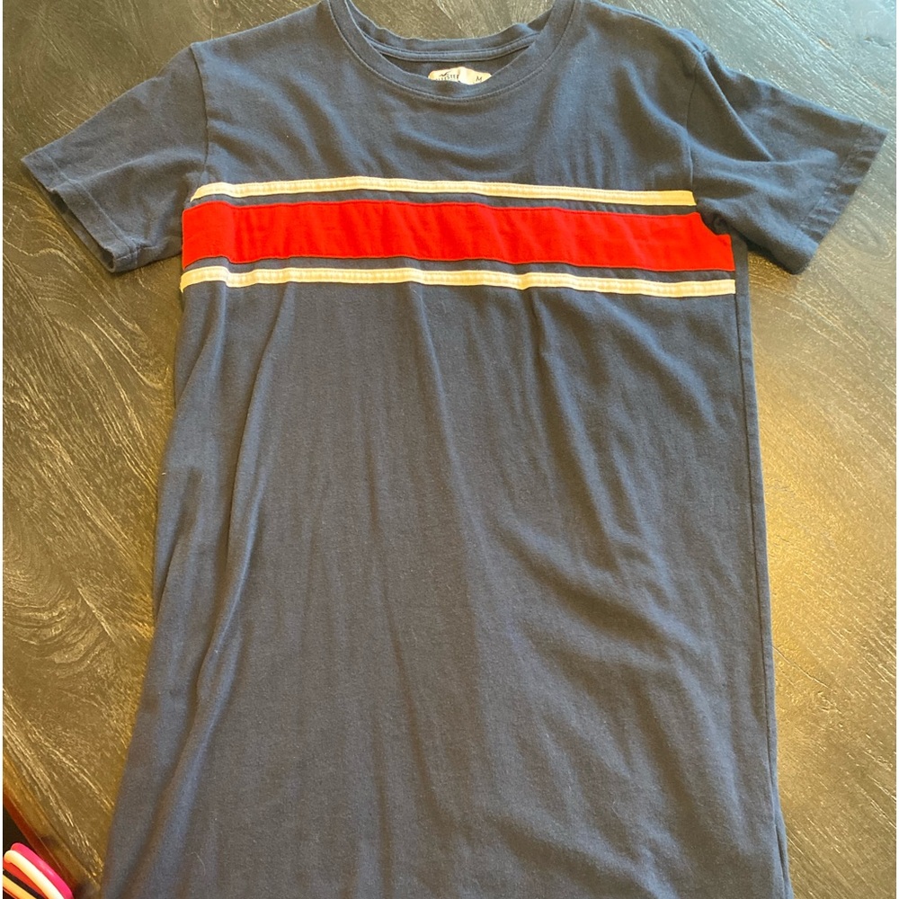 Hollister red, white and blue T-shirt dress